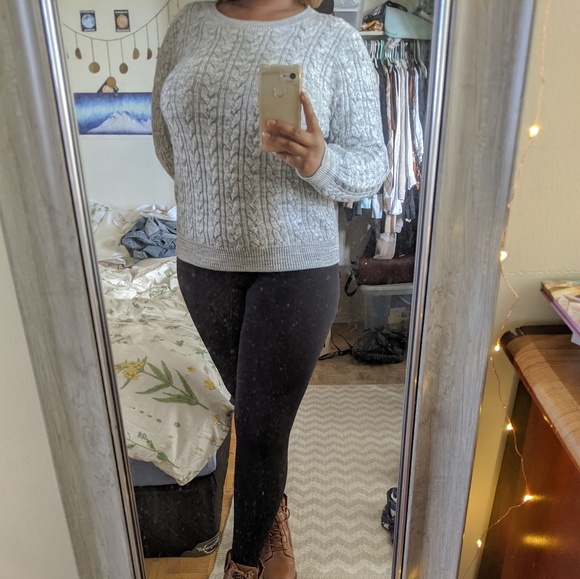 H&M Grey Cable Knit Sweater - Picture 2 of 4
